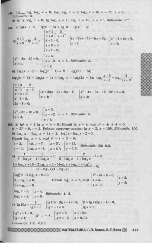 Математика бевз 11 класс книга