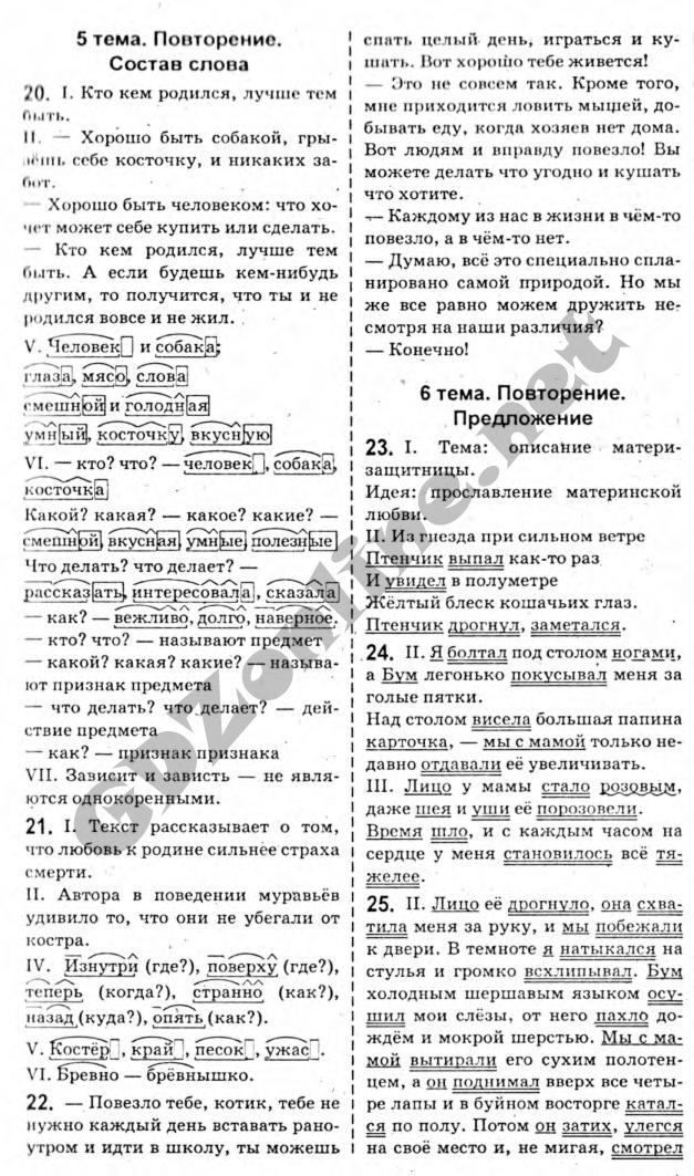 Решебник по русскому языку 5 класс быкова давидюк снитко все готовые домашние задания