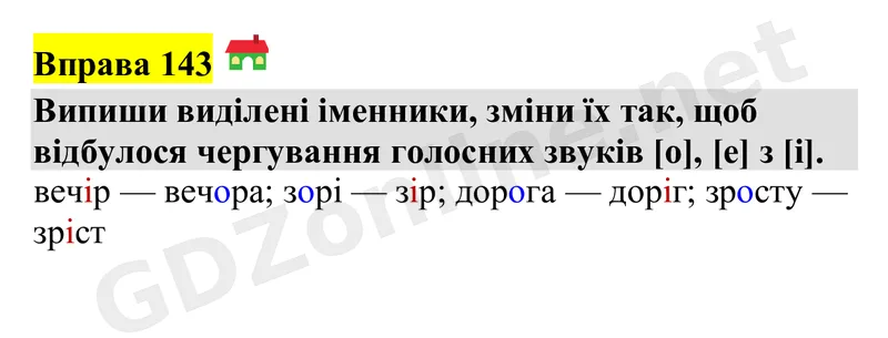 Вправа 143 — Українська мова 4 клас Захарійчук 2026, відповідь і розв’язання