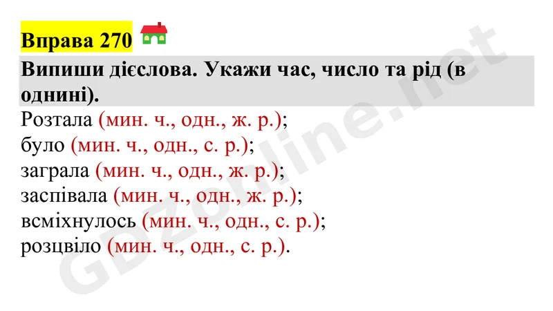 Вправа 270 — Українська мова 4 клас Захарійчук 2026, відповідь і розв’язання