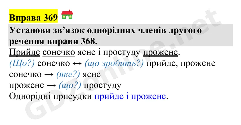 Вправа 369 — Українська мова 4 клас Захарійчук 2026, відповідь і розв’язання