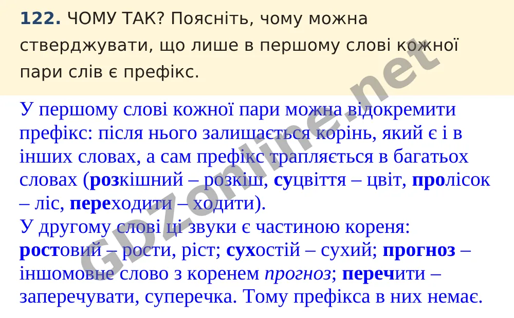 Вправа 122 — Українська мова 5 клас Заболотний 2022, відповідь і розв’язання