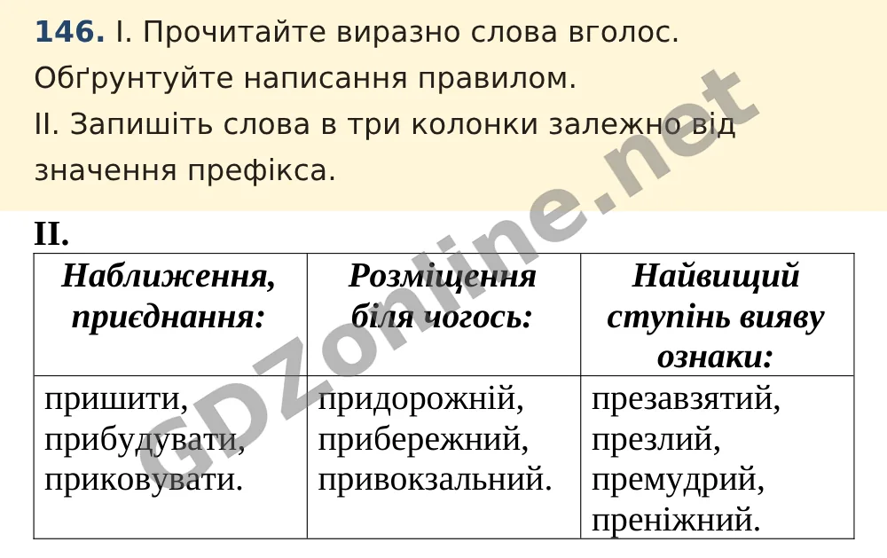 Вправа 146 — Українська мова 5 клас Заболотний 2022, відповідь і розв’язання
