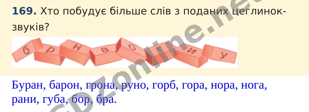 Вправа 169 — Українська мова 5 клас Заболотний 2022, відповідь і розв’язання