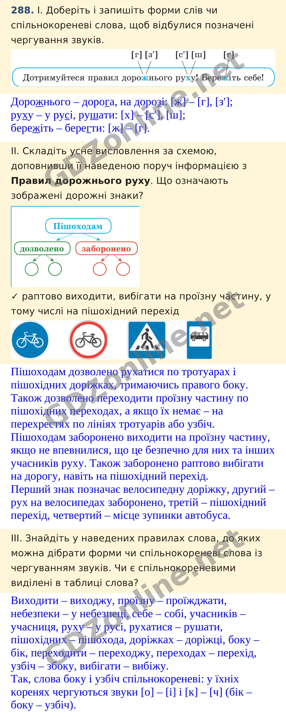 Вправа 288 — Українська мова 5 клас Заболотний 2022, відповідь і розв’язання