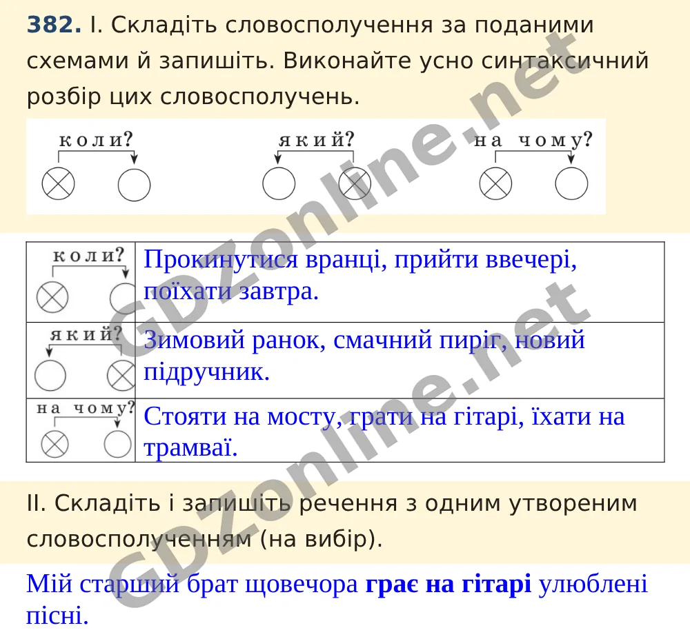 Вправа 382 — Українська мова 5 клас Заболотний 2022, відповідь і розв’язання