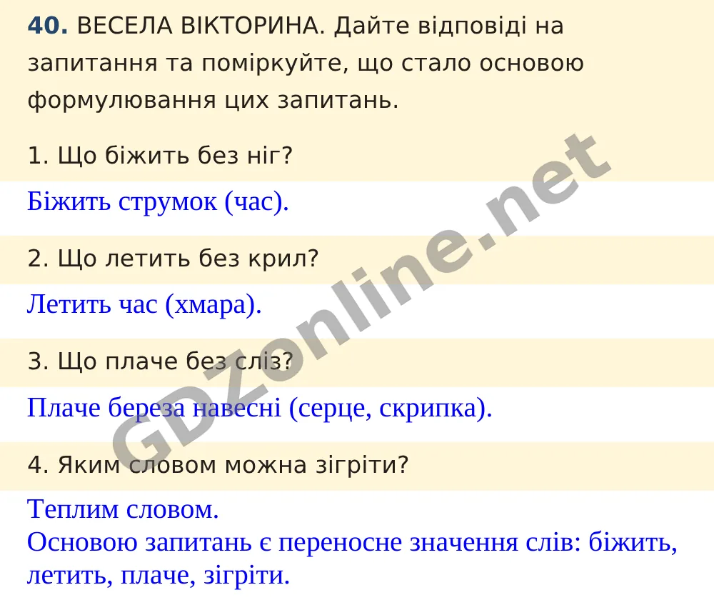 Вправа 40 — Українська мова 5 клас Заболотний 2022, відповідь і розв’язання
