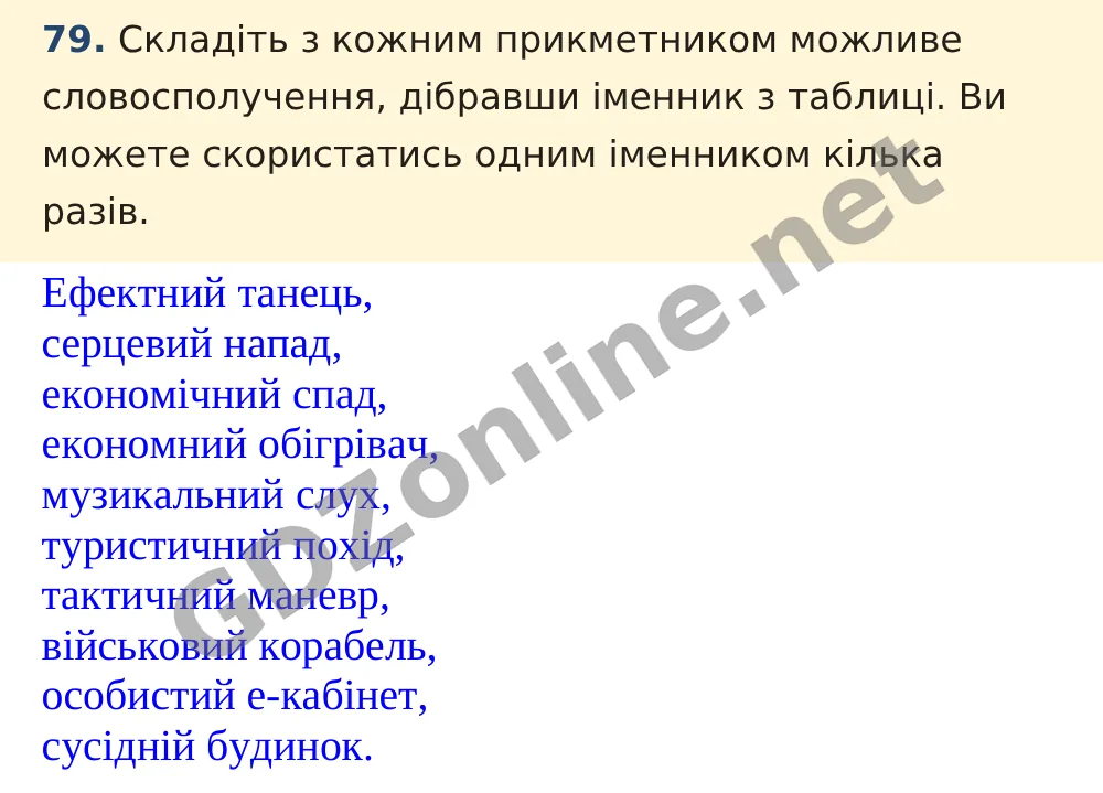 Вправа 79 — Українська мова 5 клас Заболотний 2022, відповідь і розв’язання