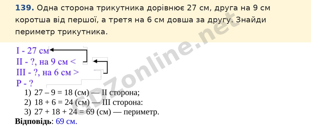 Завдання 139 — Математика 5 клас Істер 2022, відповідь і розв’язання
