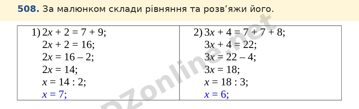 Завдання 508 — Математика 5 клас Істер 2022, відповідь і розв’язання