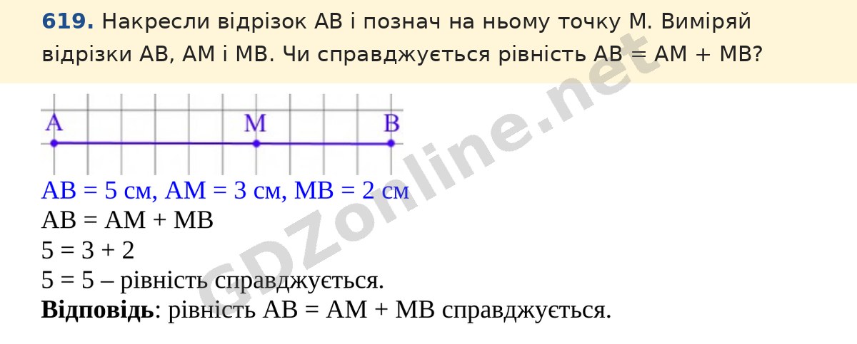 Завдання 619 — Математика 5 клас Істер 2022, відповідь і розв’язання