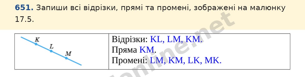 Завдання 651 — Математика 5 клас Істер 2022, відповідь і розв’язання