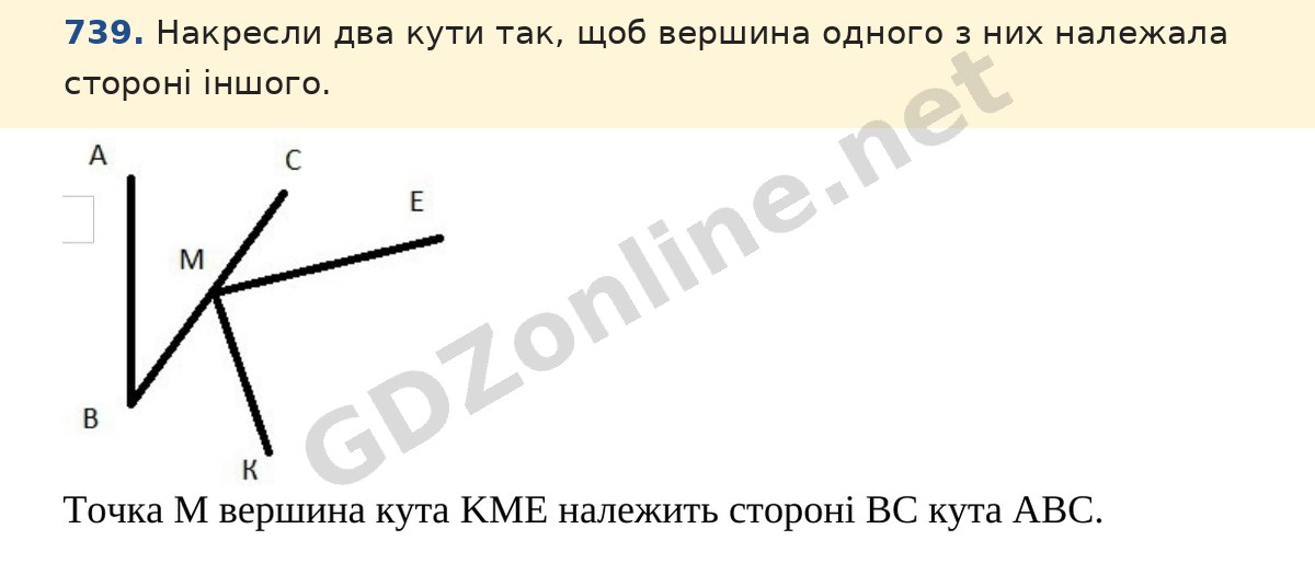 Завдання 739 — Математика 5 клас Істер 2022, відповідь і розв’язання