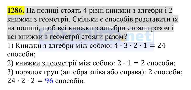 Завдання 1286 — Алгебра 8 клас Бевз 2025, відповідь і розв’язання