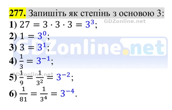 Завдання 277 — Алгебра 8 клас Тарасенкова 2025, відповідь і розв’язання