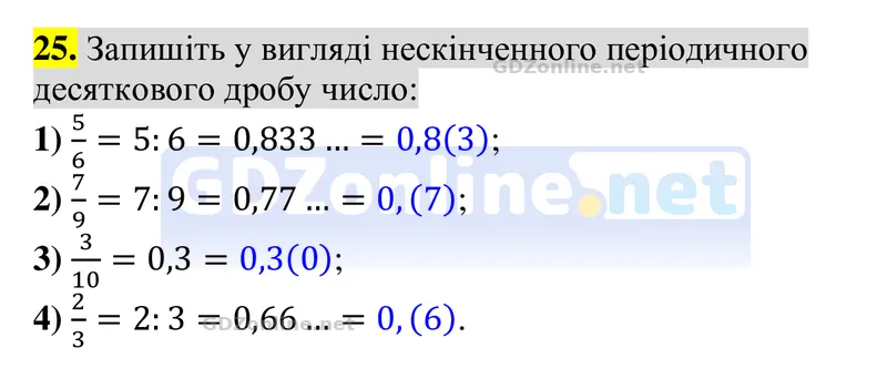Задачі і вправи для повторення, № 25 — Алгебра 8 клас Тарасенкова 2025, відповідь і розв’язання