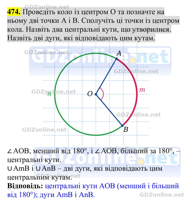 Завдання 474 — Геометрія 8 клас Бурда, Тарасенкова 2025, відповідь і розв’язання
