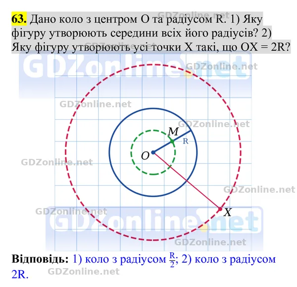 Завдання 63 — Геометрія 8 клас Бурда, Тарасенкова 2025, відповідь і розв’язання