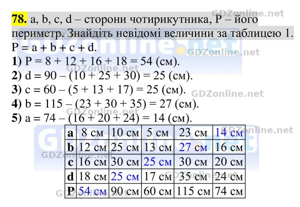 Завдання 78 — Геометрія 8 клас Бурда, Тарасенкова 2025, відповідь і розв’язання