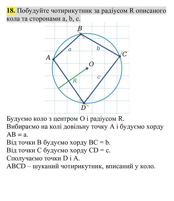 Для тих, хто хоче знати більше, завдання 18 — Геометрія 8 клас Бурда, Тарасенкова 2025, відповідь і розв’язання