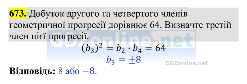 Завдання 673 — Алгебра 9 клас Тарасенкова 2026, відповідь і розв’язання